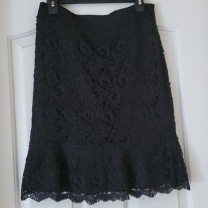 White House black market lace skirt